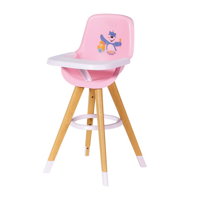Zapf Creation Baby Born - Chaise haute pour poupée avec pattes en bois - Jouet pour enfants dès 3 ans - Réf. 829271 Zapf Creation Baby Born - Chaise haute pour poupée avec pattes en bois - Jouet pour enfants dès 3 ans - Réf. 829271