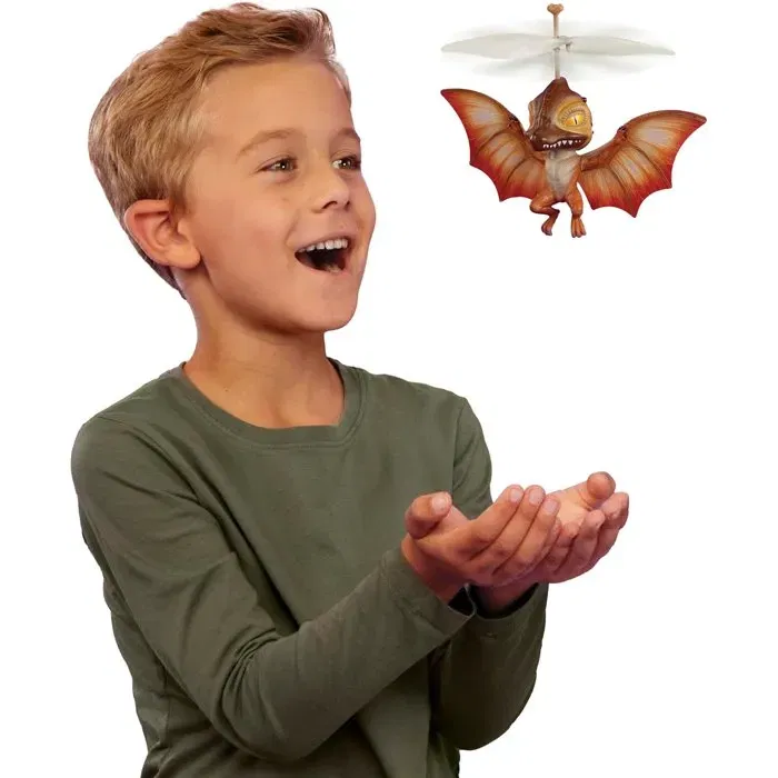 MGA Entertainment GrossMos Dinosaure Volant Interactif - Jouet Rouge avec Réalisme Sonore et Mouvement - Pour Enfants à Partir de 6 Ans - Modèle Dinosaure Volant