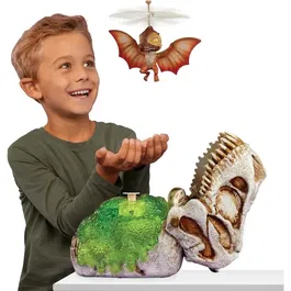 MGA Entertainment GrossMos Dinosaure Volant Interactif - Jouet Rouge avec Réalisme Sonore et Mouvement - Pour Enfants à Partir de 6 Ans - Modèle Dinosaure Volant
