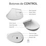 Souris Optique Ergonomique Subblim SUBMO-EDNVW02 Blanc 4000 dpi
