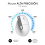Subblim Nature Vertical Ergo Dual Souris sans fil ergonomique Bluetooth 2.4GHz 4000 DPI Blanc