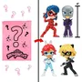 Bandai Poupée Chibi Color Change Surprise 10 cm - Miraculous Ladybug - Figurine à collectionner - Personnage aléatoire