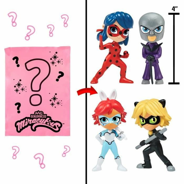 Bandai Poupées Chibi Color Change Surprise Miraculous Ladybug - Personnage aléatoire