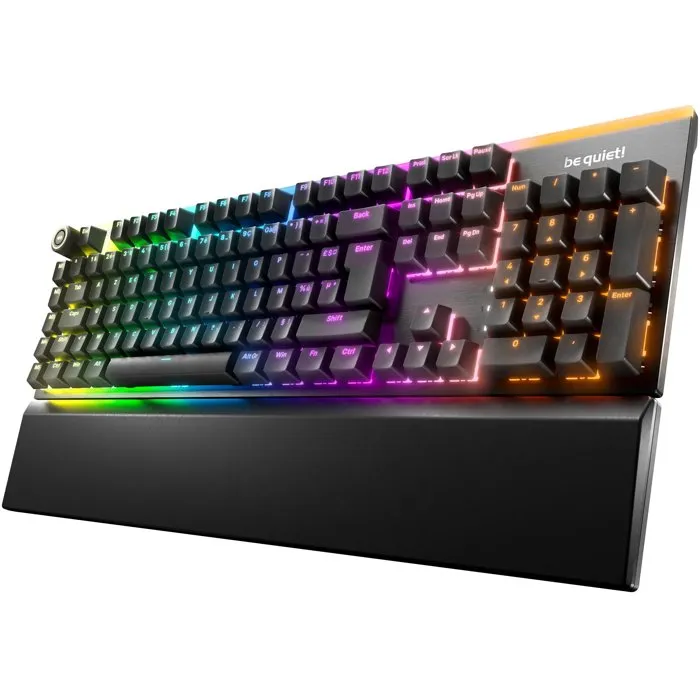 BE QUIET! Light Mount Clavier mécanique Gamer Silent Tactile ARGB FR ISO Noir