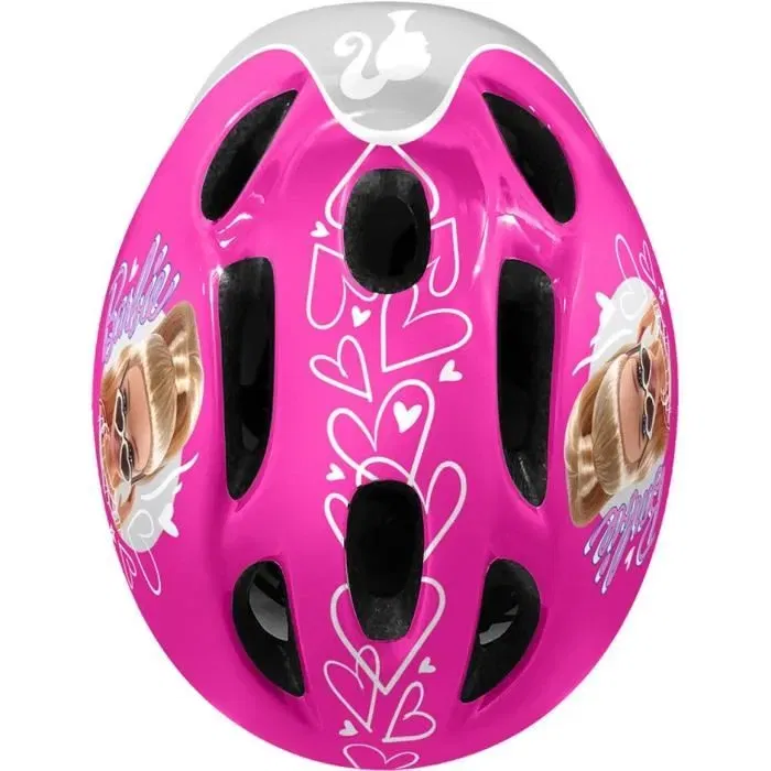 Stamp - Set de protection casque avec coudières et genouillères - Licence Barbie - Rose - Pour enfant - Ajustable Head Ring - 50-56cm