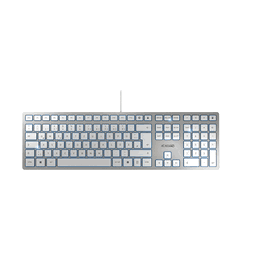 Cherry KC6000S / JK-1600DE-1 Clavier à membrane USB filaire argent, allemand QWERTZ