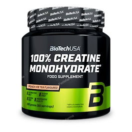 BIOTECHUSA 100% Creatine Monohydrate Thé Glacé Pêche 300g