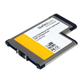 Startechcom Carte adaptatrice ExpressCard/34 avec 2 ports USB 3.0 et support UASP