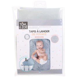 Tom et Zoe Matelas à langer pliable 68,5x35,5 cm