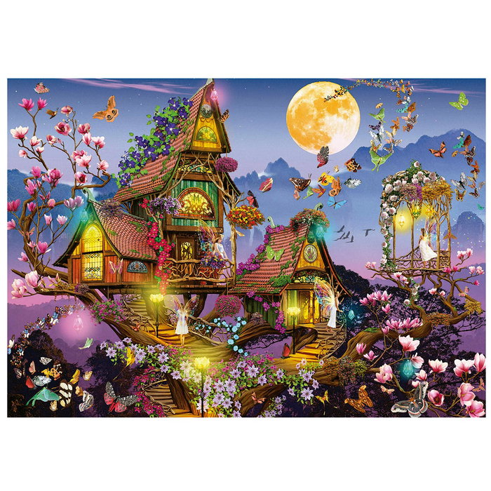 Educa Puzzle 500 pièces Casa De Las Hadas 19554 | Château des Fées avec colle FixPuzzle