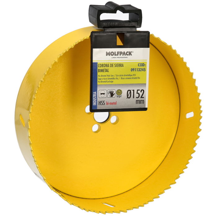 WOLFPACK LINEA PROFESIONAL Scie cloche bimétal Target Ø 152 mm WOLFPACK LINEA PROFESIONAL Scie cloche bimétal Target Ø 152 mm