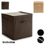 KIPIT Boîte de rangement pliable TNT 31x31x31 cm, assortiment de 3 couleurs