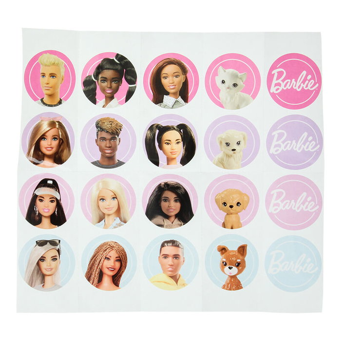 Paladone Barbie Guirlande Lumineuse Décorative 130cm 10 Lumières 20 Stickers (Batteries Non Incluses)
