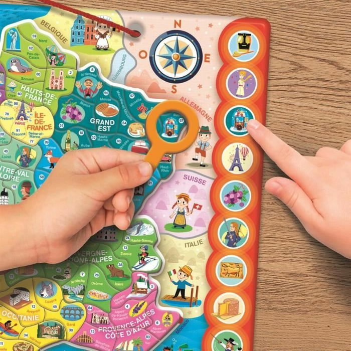 Clementoni Puzzle magnétique de la France