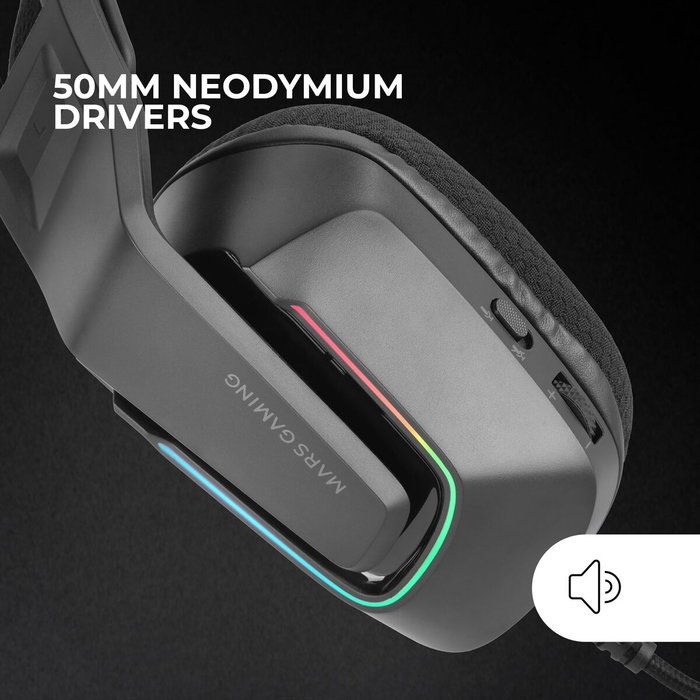 Casque Mars Gaming MHSTRIKE Noir Multicouleur