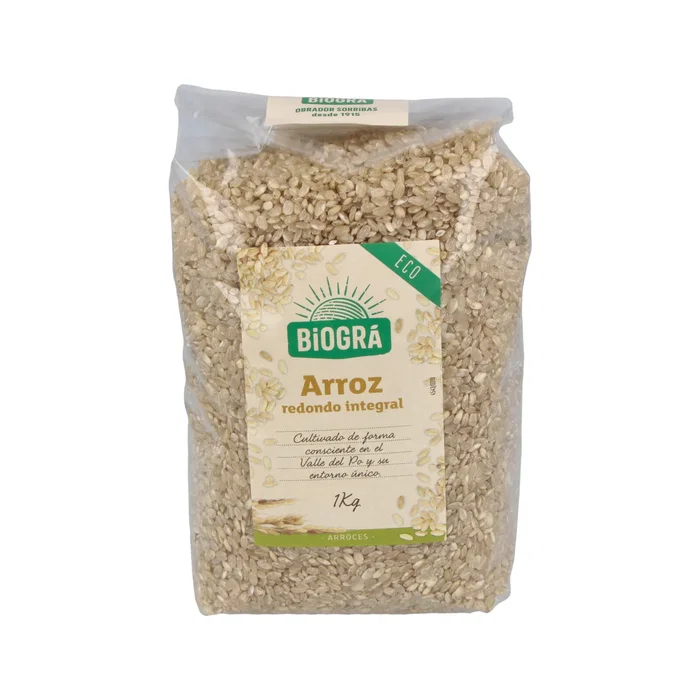 BIOGRA Riz complet rond biologique 1 kg BIOGRA Riz complet rond biologique 1 kg