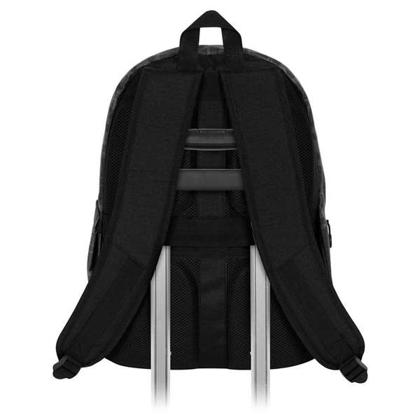 Karactermania Mochila Miércoles Plus Chains - Sac à dos urbain, 43x30x18 cm, noir, ripstop résistant, compartiment principal, bandoulière trolley
