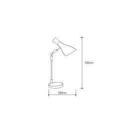 Daniella Lampe de Table Gris