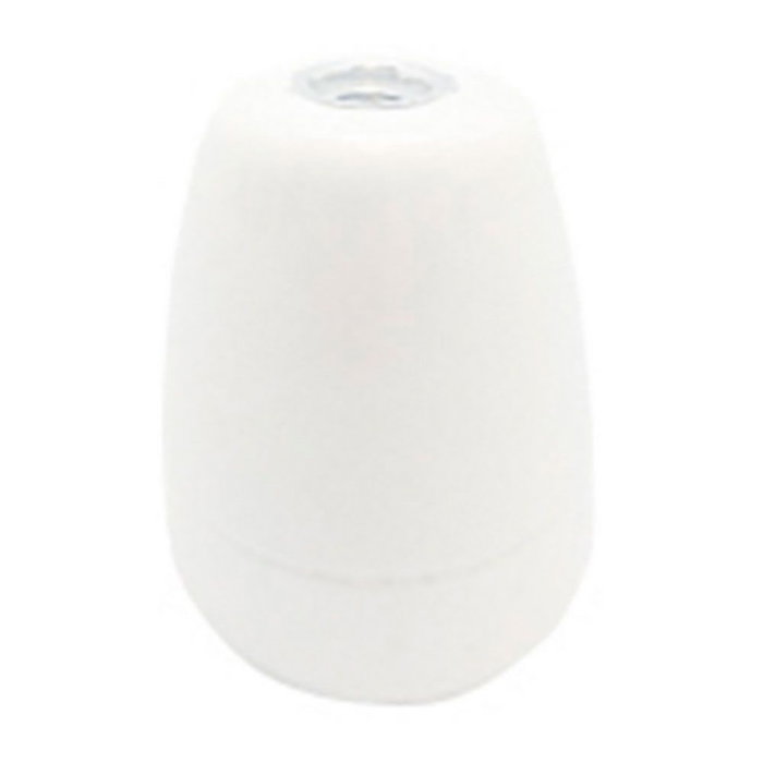 F-Line Porte-ampoule céramique vintage E27, 100W 250V, blanc, diamètre 47 x 59 mm F-Line Porte-ampoule céramique vintage E27, 100W 250V, blanc, diamètre 47 x 59 mm