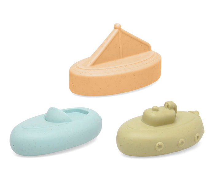 KioKids - Set de 3 Jouets de Bain pour Bébé Anti-Moisissure, Barquets en PVC et Blé, Multicolore, Dès 3 Mois KioKids - Set de 3 Jouets de Bain pour Bébé Anti-Moisissure, Barquets en PVC et Blé, Multicolore, Dès 3 Mois