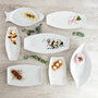 Quid Plat Ovale Gastro en Porcelaine Blanche Brillant 30x13x2.5 cm - Lot de 6