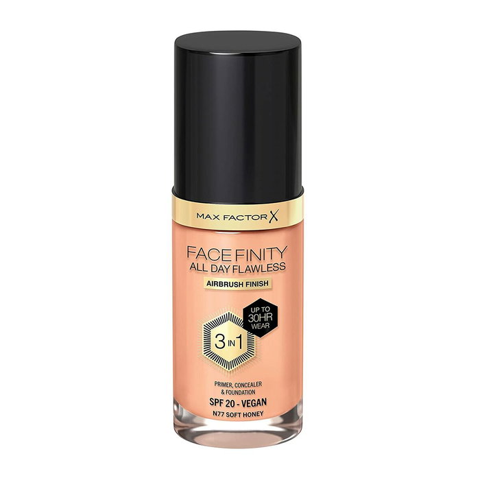 Max Factor Facefinity 3-en-1 Base, correcteur et fond de teint 77-miel doux 30 ml