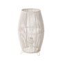BigBuy Home Lampe de bureau Blanc Métal et Bambou