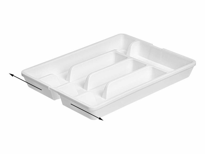 KINVARA Porte-couverts pliable Blanc + gris