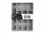 KINVARA Porte-couverts pliable Blanc + gris