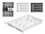 KINVARA Porte-couverts pliable Blanc + gris