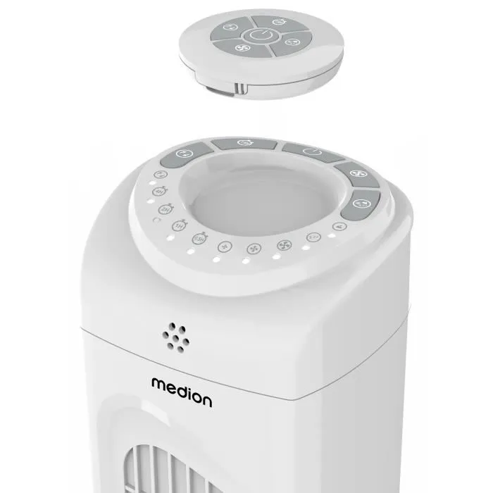 Medion Ventilateur colonne 45 W 79 cm Oscillation 60° Télécommande Blanc Medion Ventilateur colonne 45 W 79 cm Oscillation 60° Télécommande Blanc