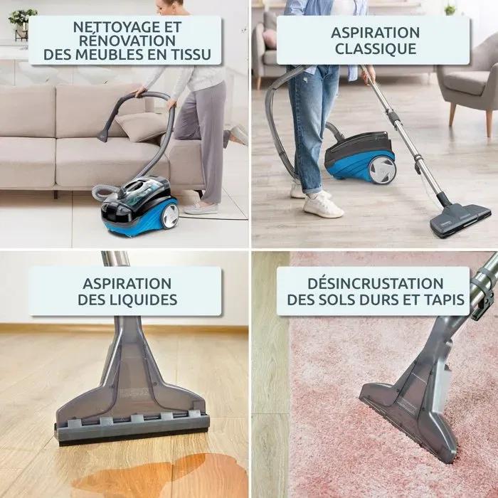 Thomas Aquatic Jet - Aspirateur détacheur 2 en 1 - 1700W - Nettoyage par eau ou sac - 83 dB(A)