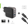 Conceptronic Althea17B Chargeur Mural 67W (2x USB-C, 1x USB-A)