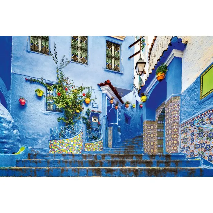 Ravensburger Puzzle 12001893 - Adulte 3000 Pièces - Le Maroc en Bleu - Qualité Supérieure Fabriqué en Europe - Dès 14 Ans