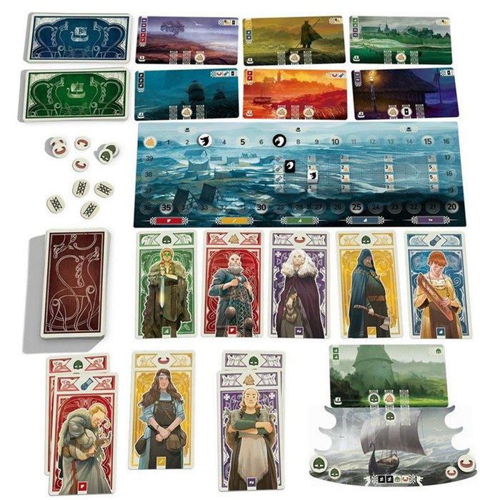 Devir Jeu de société Knarr - Stratégie viking dès 10 ans - 2 à 4 joueurs - 30 minutes
