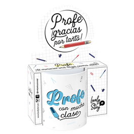 LOVELY STORY Taza Profe Con Mucha Clase 330ml