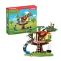 Schleich 42408 Farm World - Cabane aventure dans les arbres, coffret de 60 pièces avec balançoire, 2 figurines enfants et animaux, jouet ferme dès 3 ans