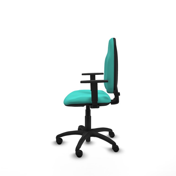 PIQUERAS Y CRESPO Chaise de bureau Algarra, Similicuir Turquoise
