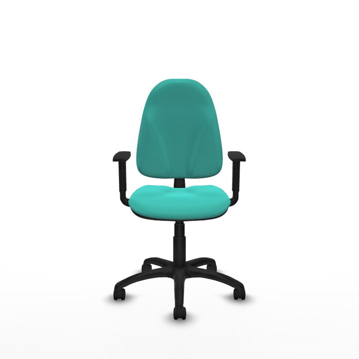 PIQUERAS Y CRESPO Chaise de bureau Algarra, Similicuir Turquoise