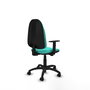 PIQUERAS Y CRESPO Chaise de bureau Algarra, Similicuir Turquoise