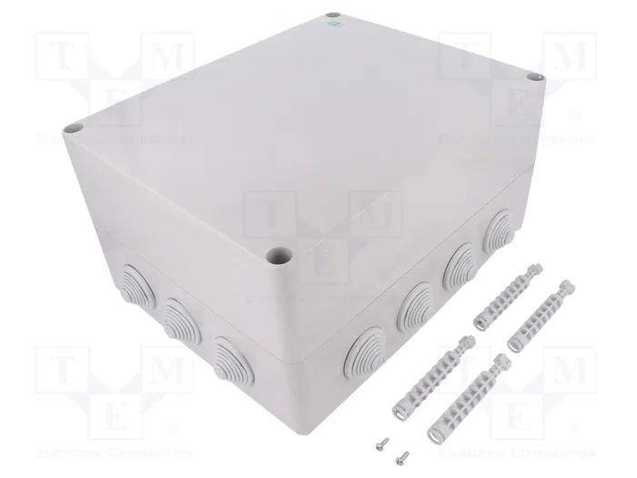 ELEKTRO-PLAST NASIELSK Boîtier de raccordement gris avec presse-étoupes membranes IP55 ELEKTRO-PLAST NASIELSK Boîtier de raccordement gris avec presse-étoupes membranes IP55