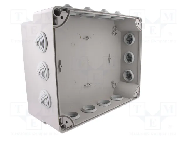 ELEKTRO-PLAST NASIELSK Boîtier de raccordement gris avec presse-étoupes membranes IP55 ELEKTRO-PLAST NASIELSK Boîtier de raccordement gris avec presse-étoupes membranes IP55