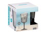 Leknes Verre Rayé Gris 400 ml 9x18x9 cm Plastique (Set de 24)