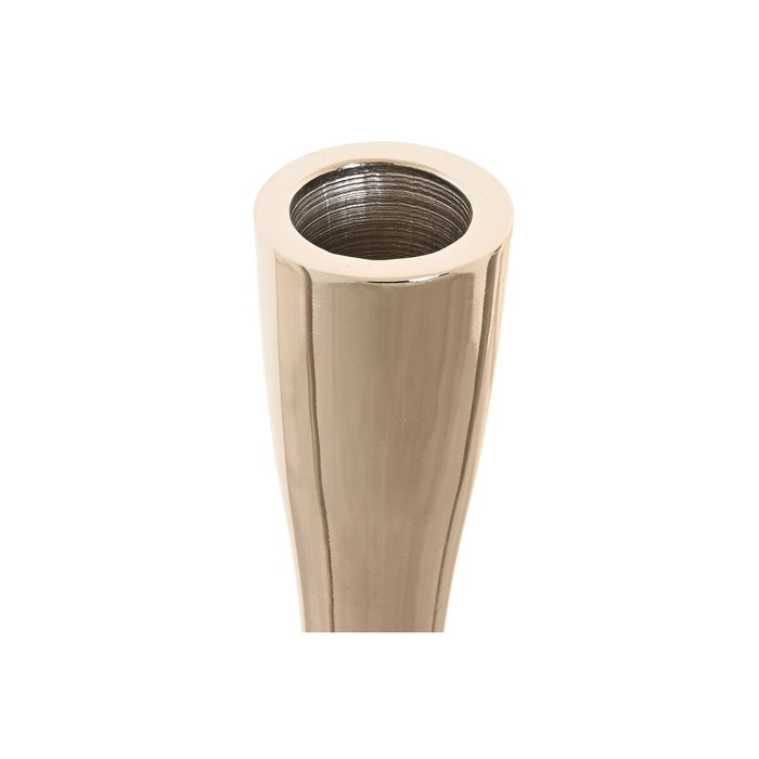 Pot à Bougie Home ESPRIT Argenté Aluminium Moderne 7,5 x 7,5 x 25 cm (3 Unités)