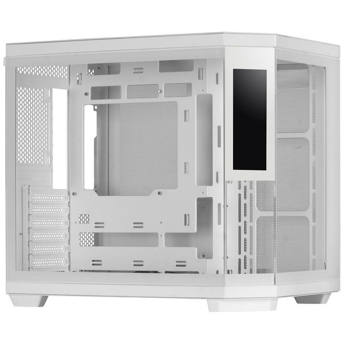 Mars Gaming MC3TCORELCDW Boîtier ATX Blanc avec écran LCD 7,2 pouces