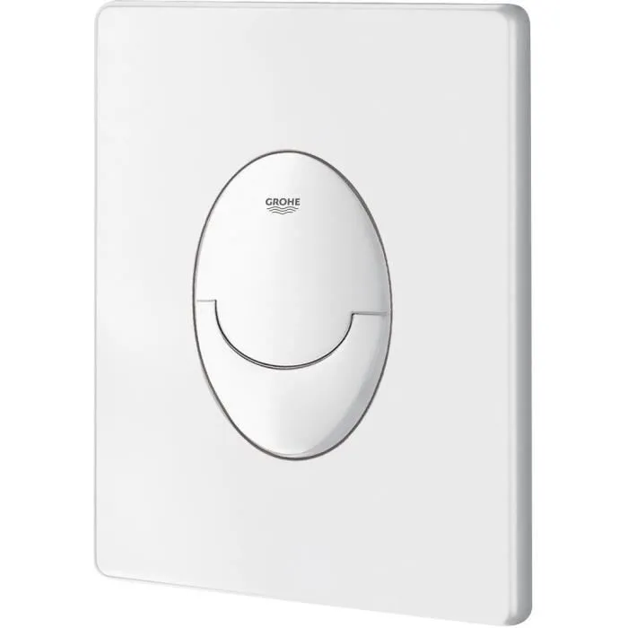GROHE - Plaque de commande Start - Blanc alpin - 2 débits - Déclenchement pneumatique - Réf. Start