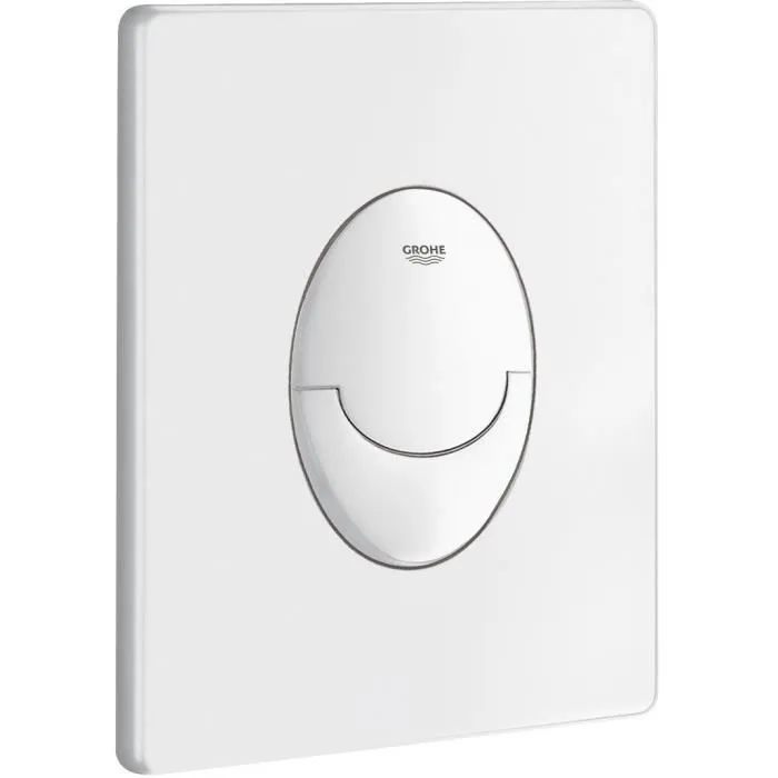 GROHE - Plaque de commande Start - Blanc alpin - 2 débits - Déclenchement pneumatique - Réf. Start