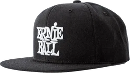 ERNIEBALL Casquette noire avec logo EB blanc