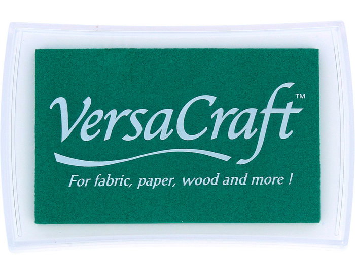 Tsukineko VERSACRAFT Tampon encreur textile émeraude 95x65mm Tsukineko VERSACRAFT Tampon encreur textile émeraude 95x65mm