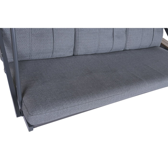Banc Home ESPRIT Marron Gris foncé Acier Polywood 215 X 120 X 180 CM